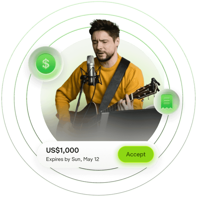 AGNT talent card showing easy earning features